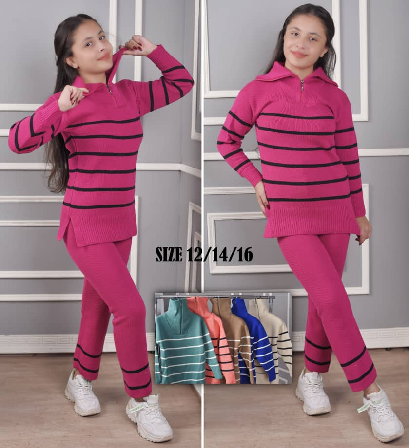 محير بناتي تريكو خيط أجنبي تقيل